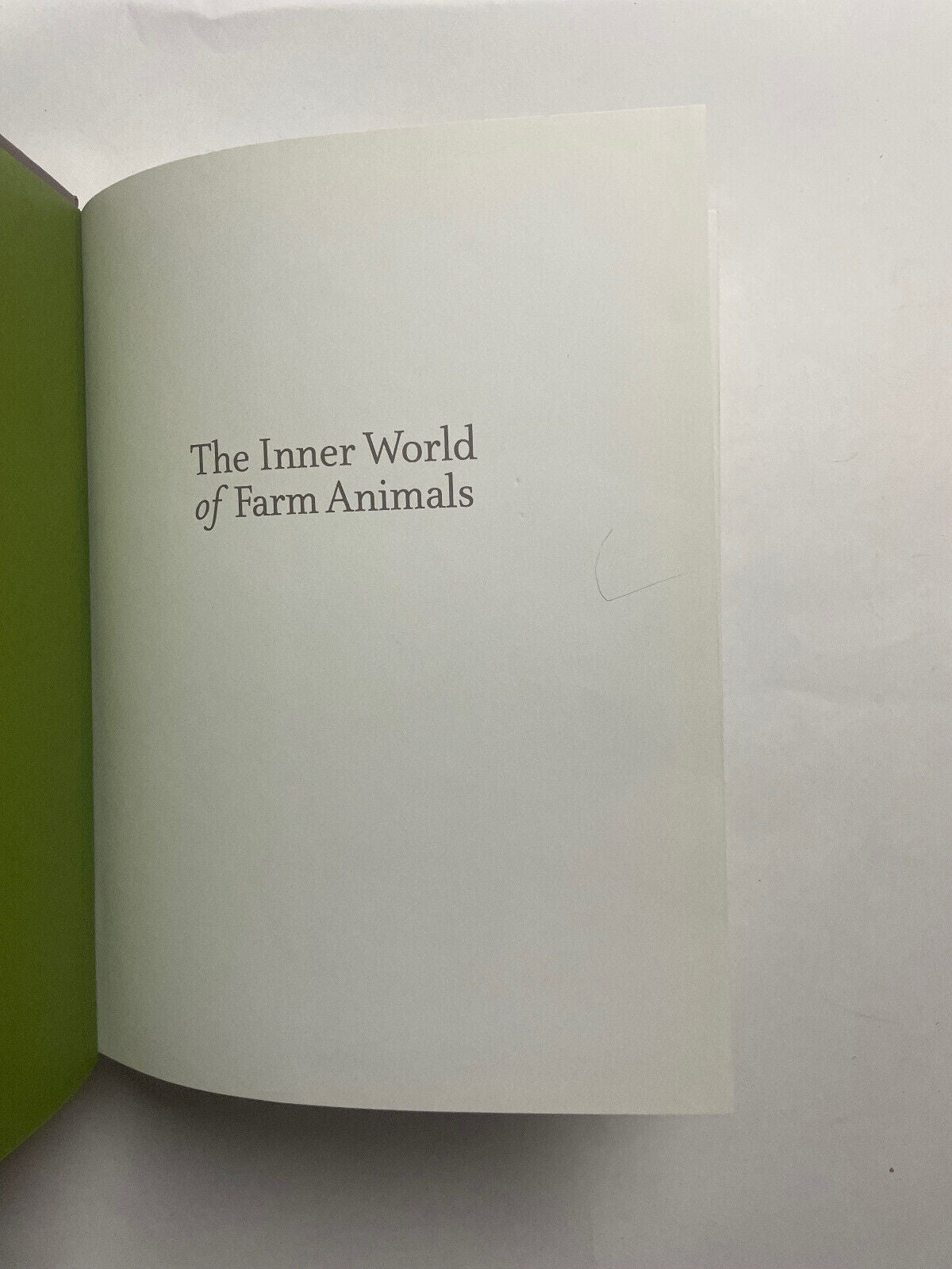 The Inner World Of Farm Animals Amy Hatkoff Hardcover Book Science Vegan Nature