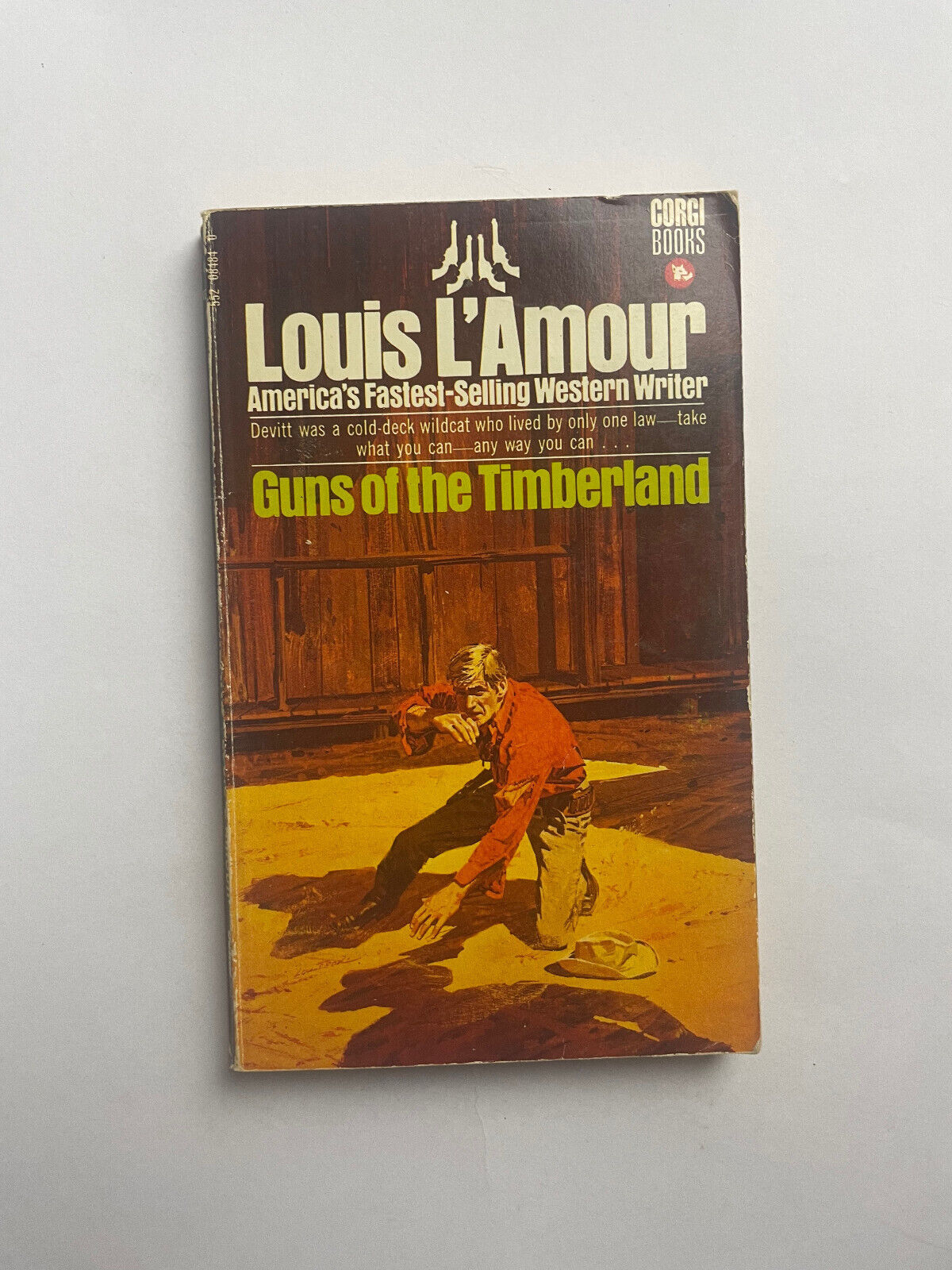 Four Vintage Louis L'Amour Western Paperbacks Dark Canyon, Key Lock Man, Sackett