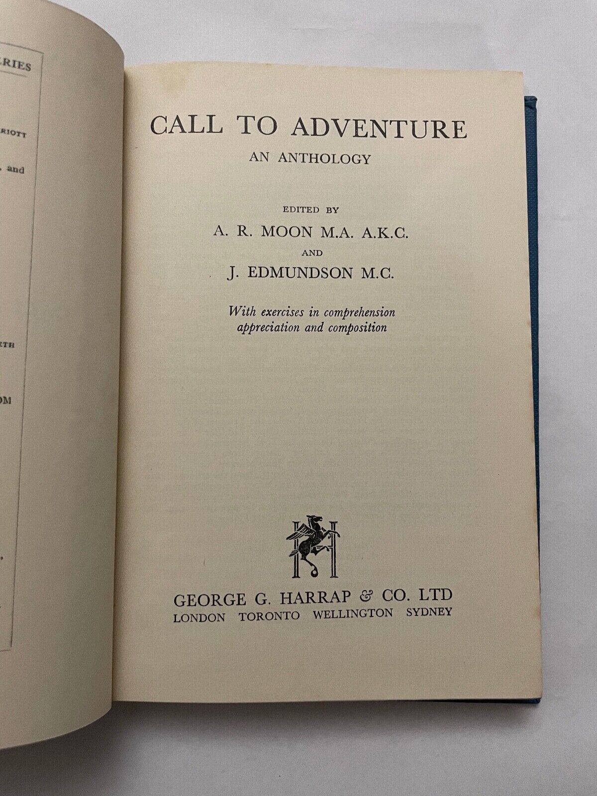 Call to Adventure An Anthology Edited by A R Moon & J Edmondson