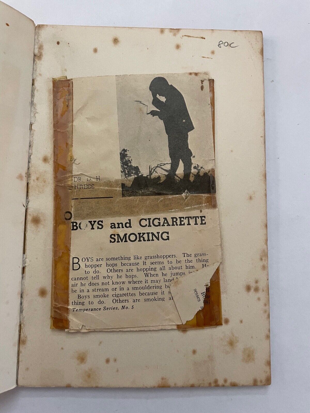 The Smoking Habit: Its Dangers and Cure by J. Henry Wodehouse 1944