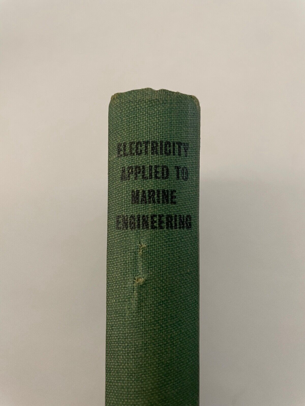 ELECTRICITY APPLIED TO MARINE ENGINEERING: W Laws (1952) 3rd ed.