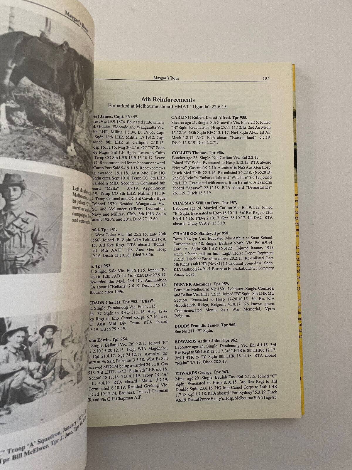 Maygar’s Boys – A Biographical History of the 8th Light Horse Regiment AIF 1914-