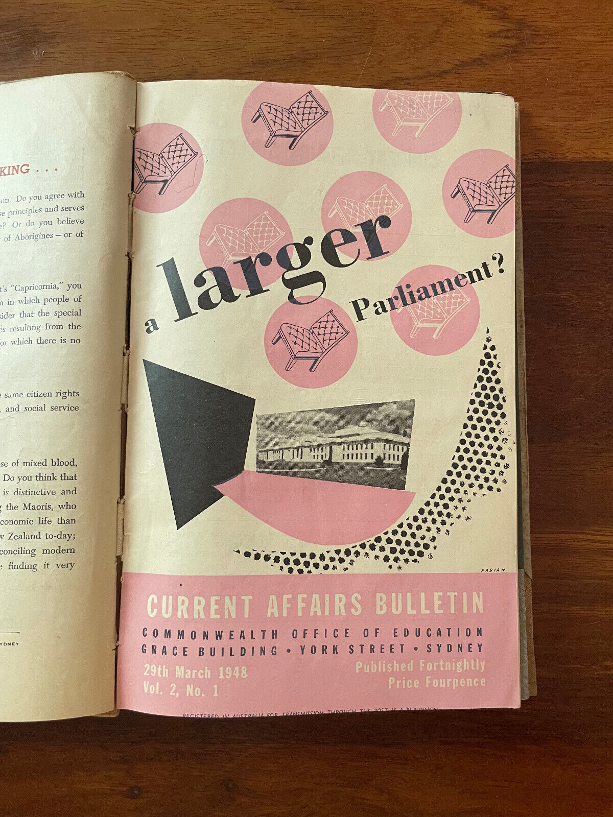 Current Affairs Bulletins (bound) from 1948