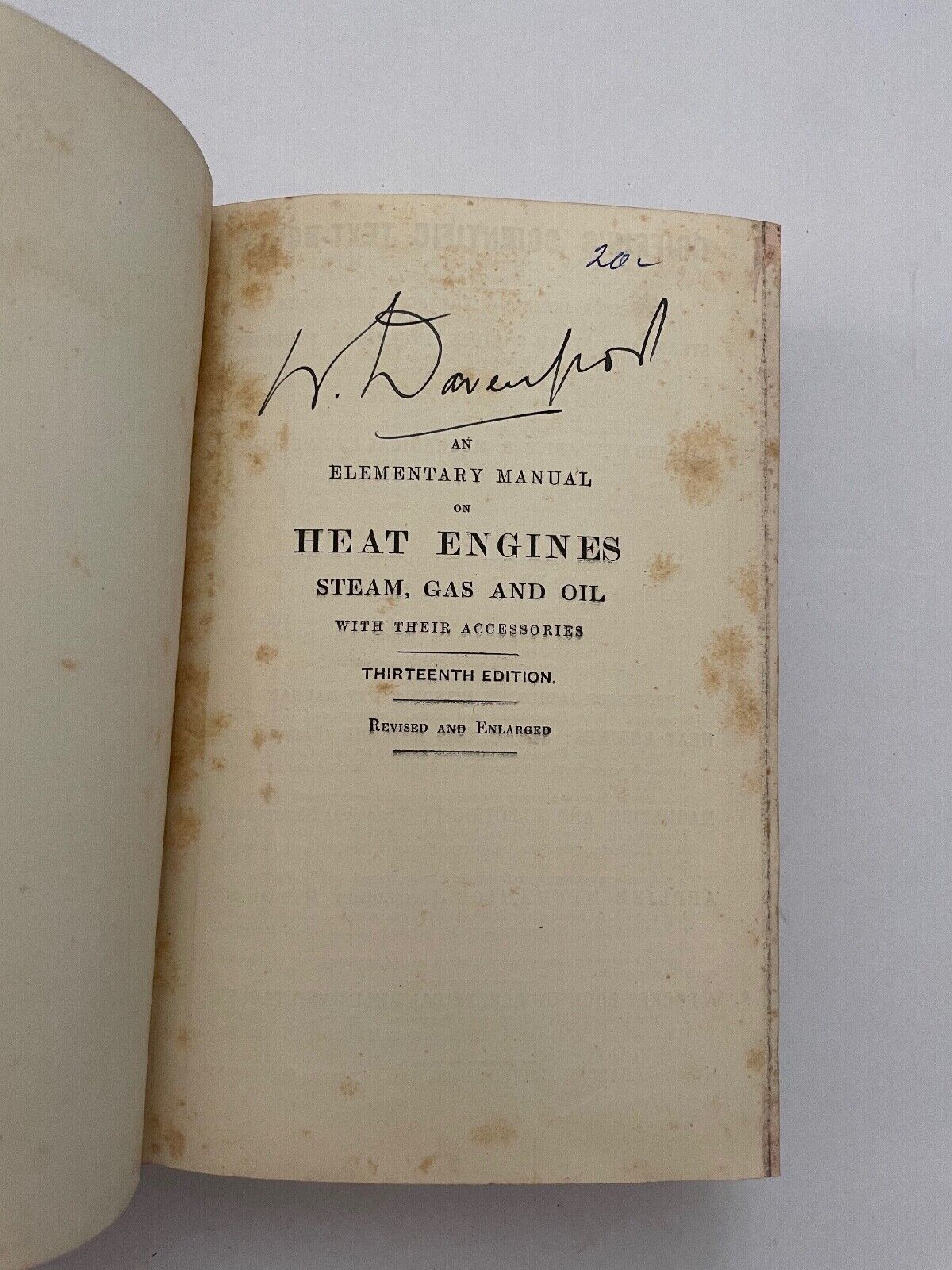 Elementary Manual On Heat Engines: Steam, Gas And Oil (1911 HC) Jamieson Glasgow