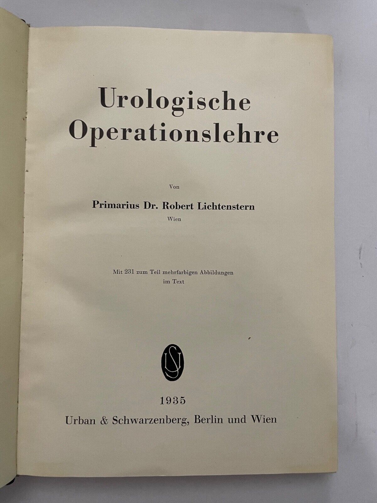 Urologische Operationslehre Dr Robert Lichtenstern
