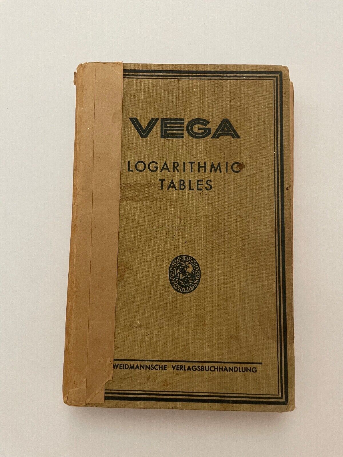 VEGA Logarithmic Tables by Baron Von Vega 1934 (repaired)