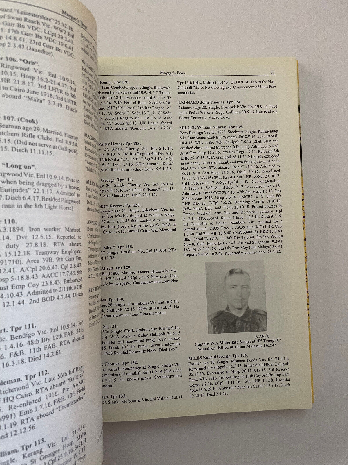 Maygar’s Boys – A Biographical History of the 8th Light Horse Regiment AIF 1914-