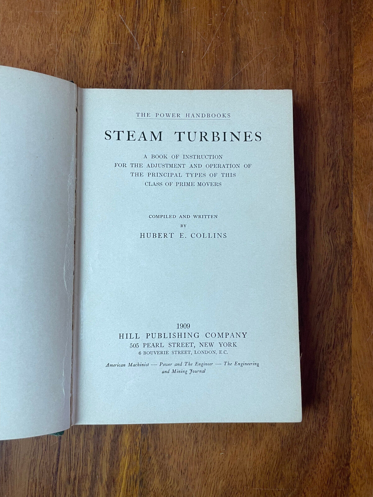Steam Turbines, a Book of Instruction for the Adjustment and Operation 1909
