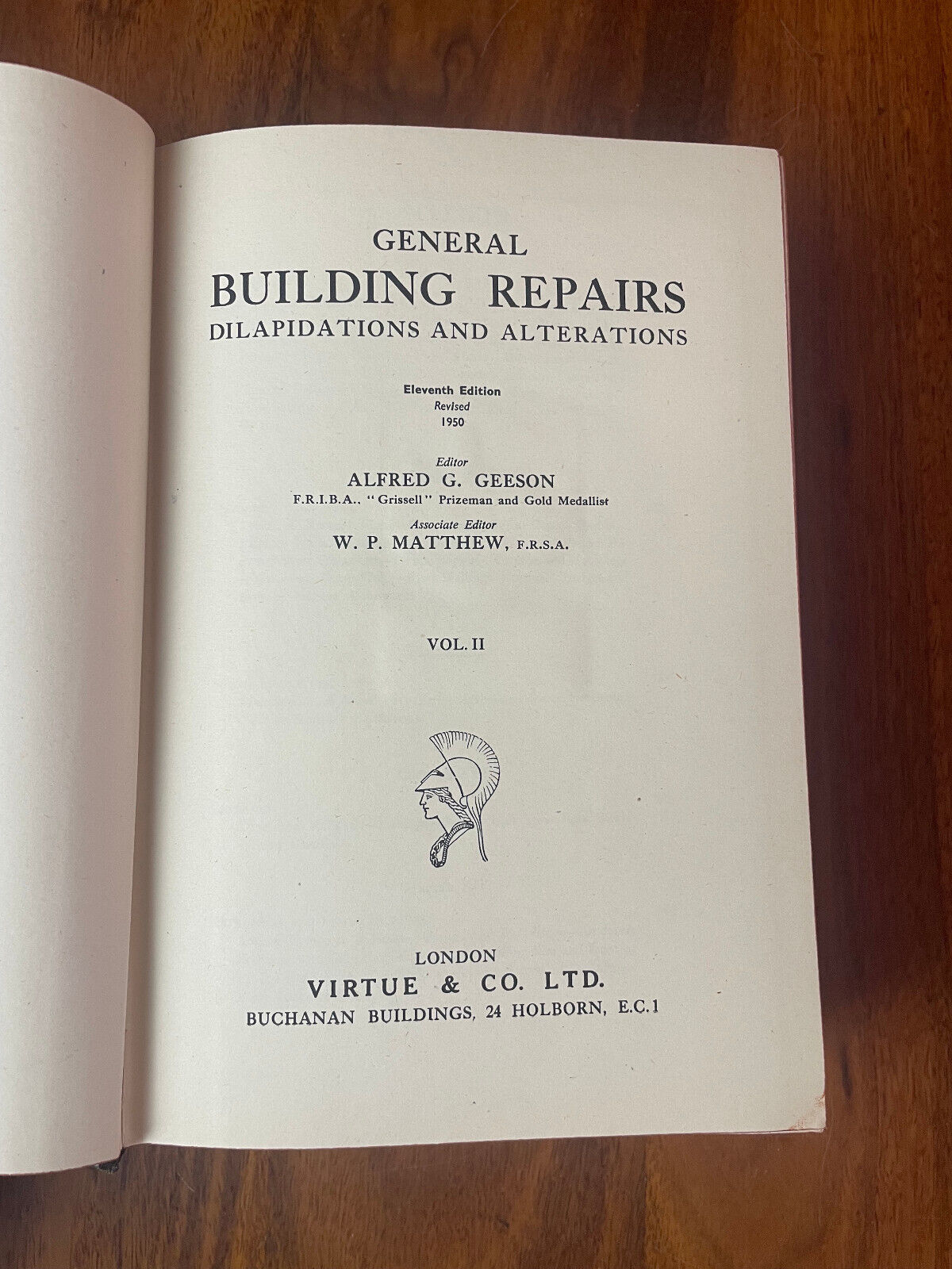 General Building Repairs Dilapidations And Alterations Vol 1-3 Alfred G. Geeson