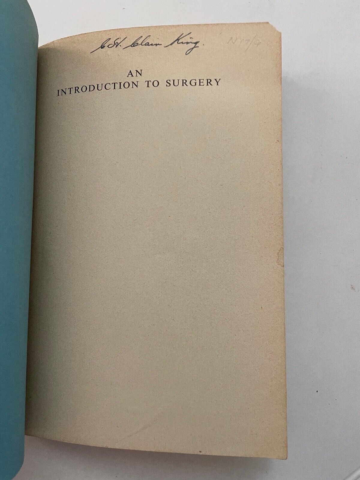 An Introduction to Surgery by David Patey