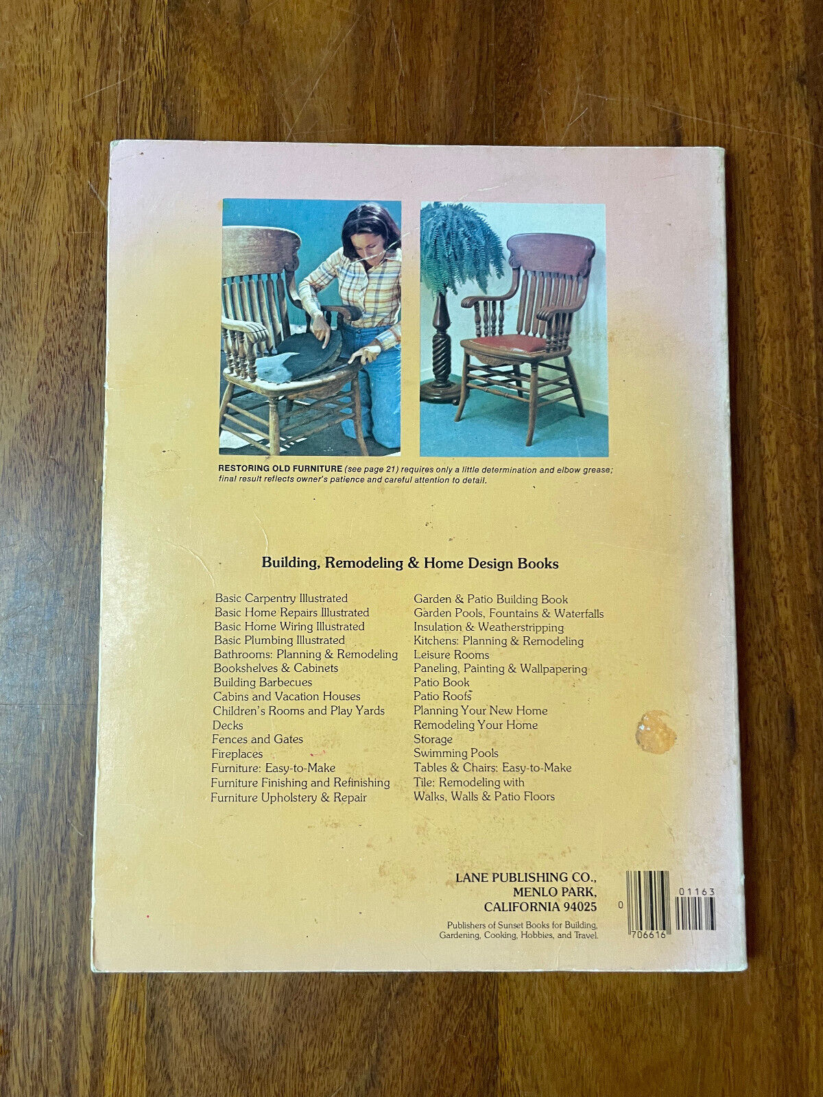 Sunset Furniture Finishing Refinishing Book Lot Sanding Staining Sealing Repairs