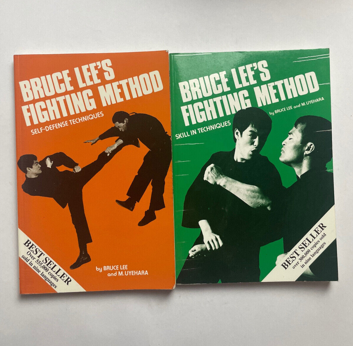 Bruce Lee's Fighting Method two books Vol 1 0897500504 & Vol 3 0897500520
