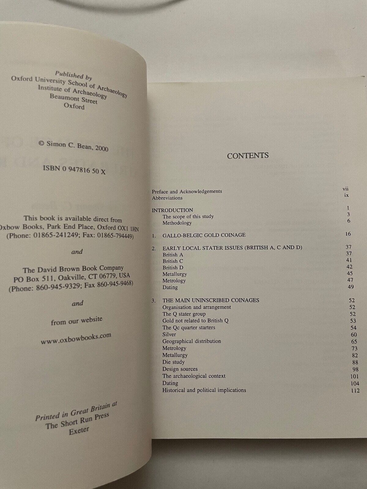 The Coinage of Atrebates and Regni by Simon Bean