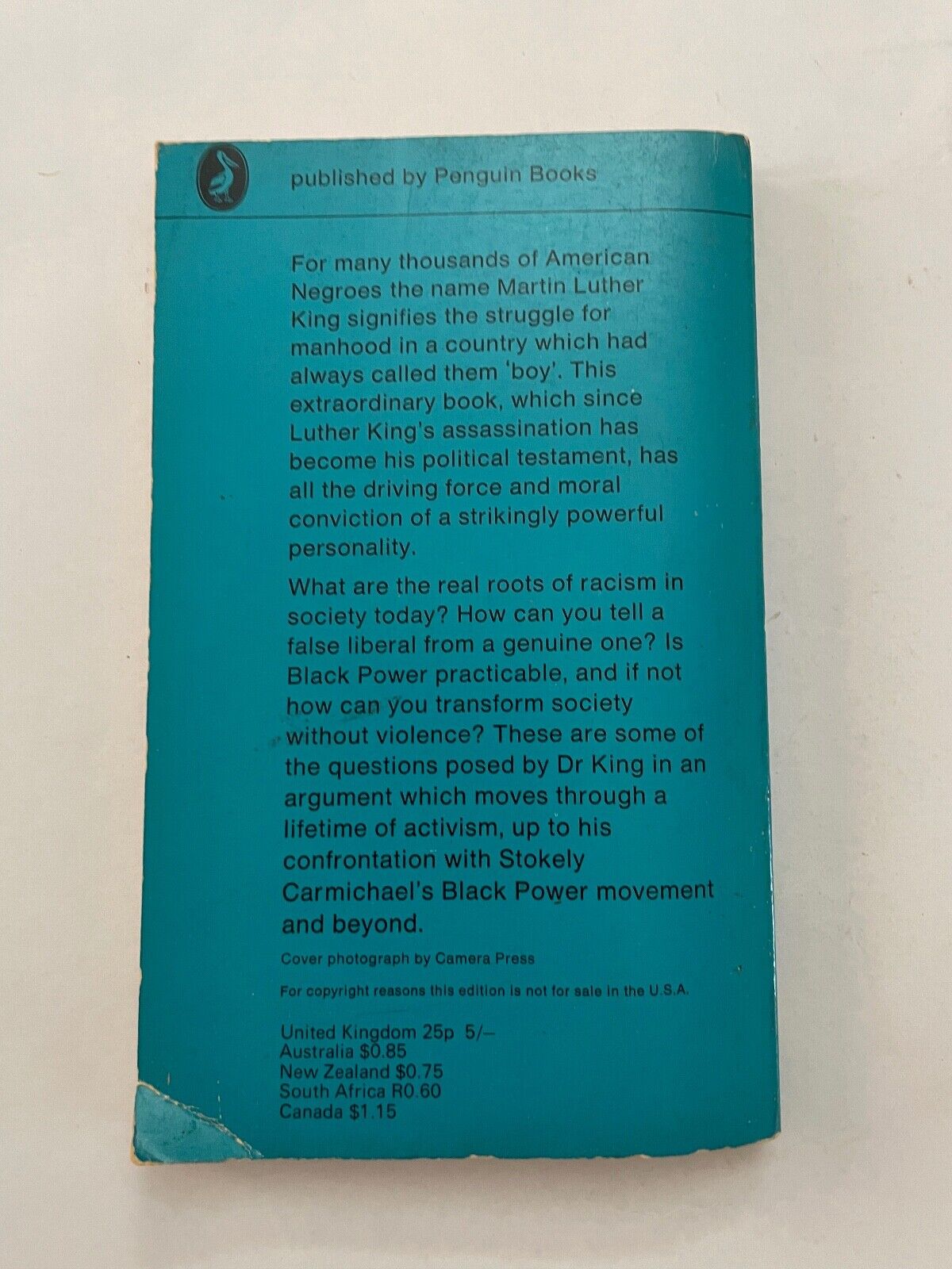 Chaos or Community? by Martin Luther King (Pelican paperback, 1969)