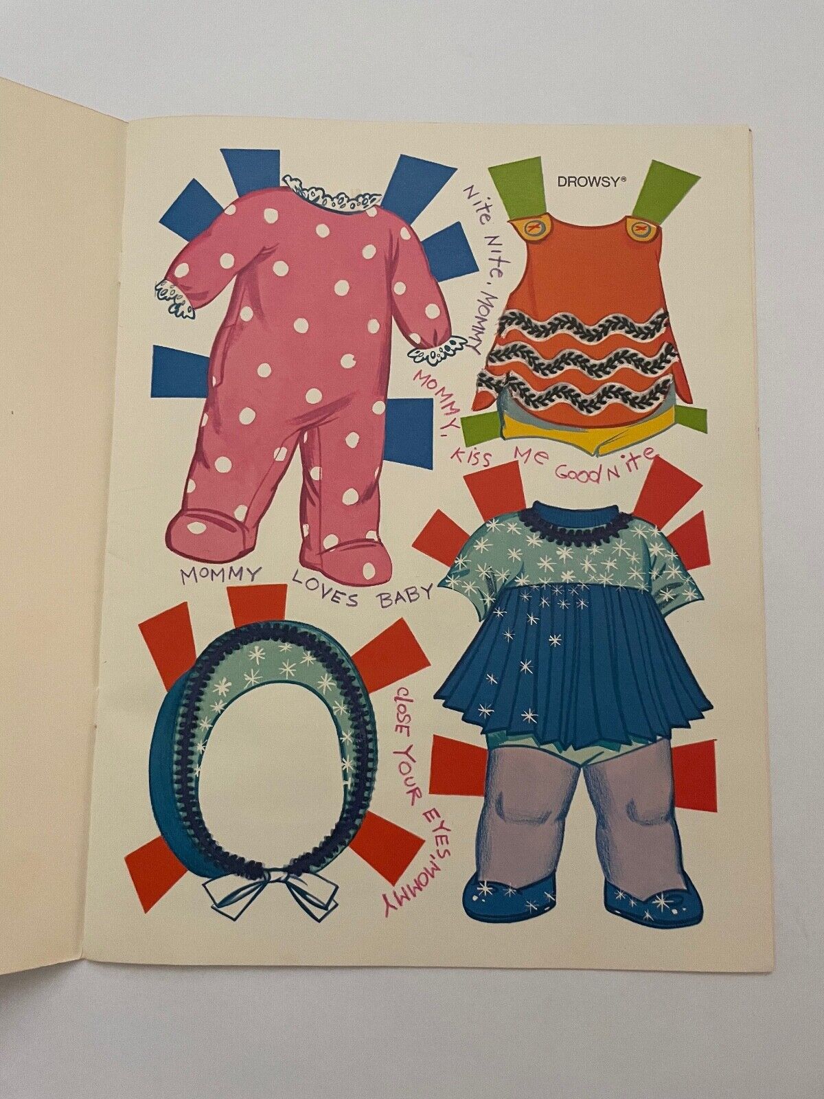 Drowsy A Cuddly Paper Doll cut-out dress-ups