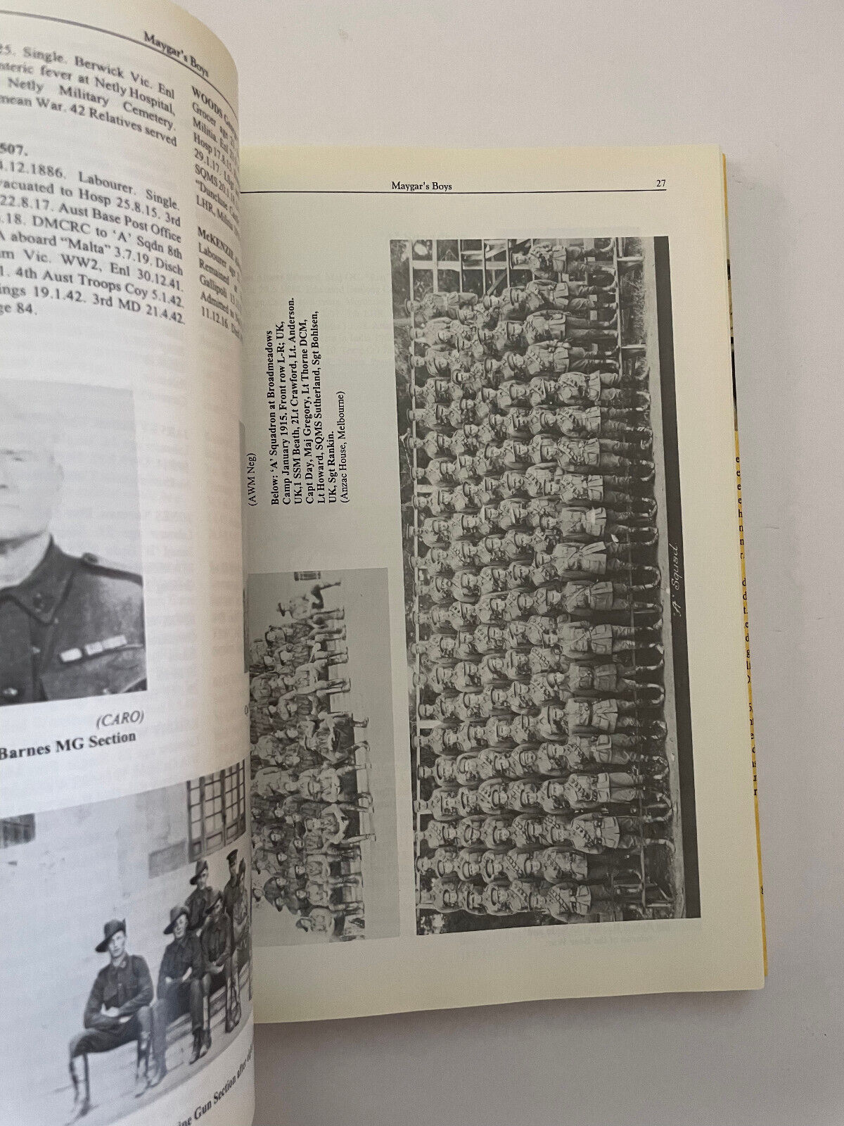 Maygar’s Boys – A Biographical History of the 8th Light Horse Regiment AIF 1914-