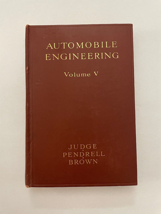 Automobile Engineering Vol IV and Vol V (two volumes) Kerr Thomas