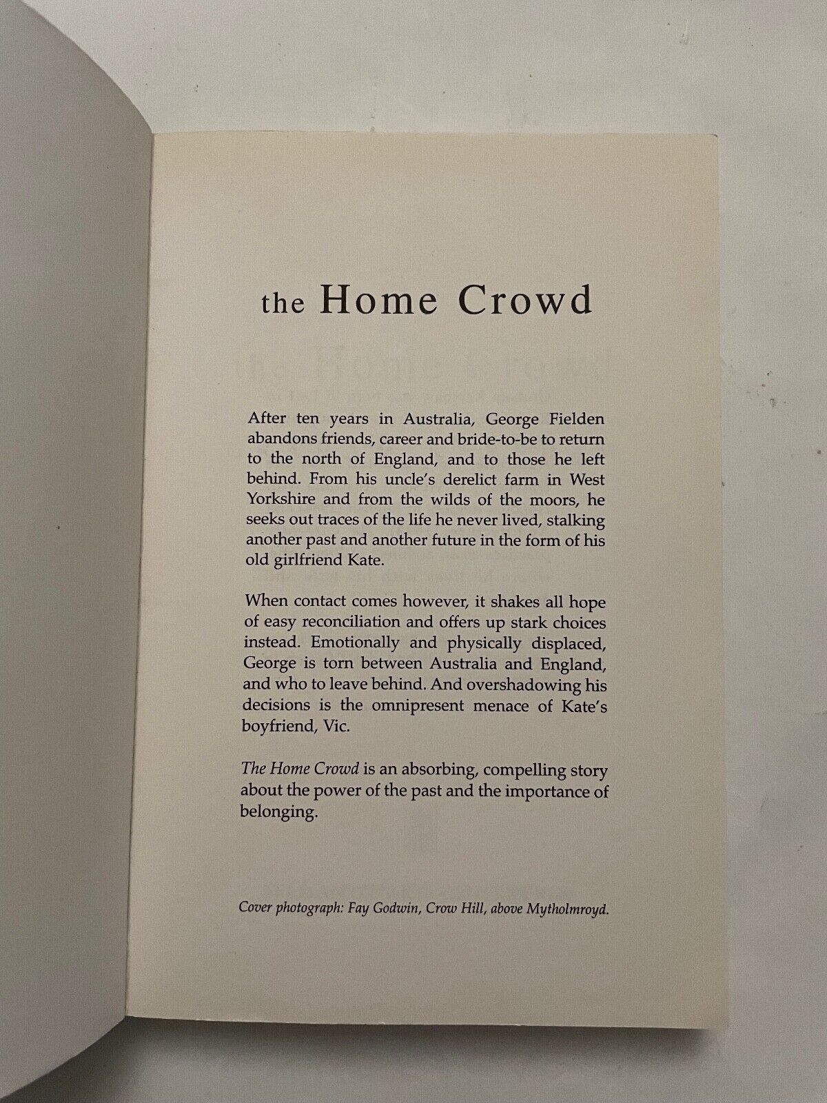 The Home Crowd by Graham Kershaw (Paperback, 2002)