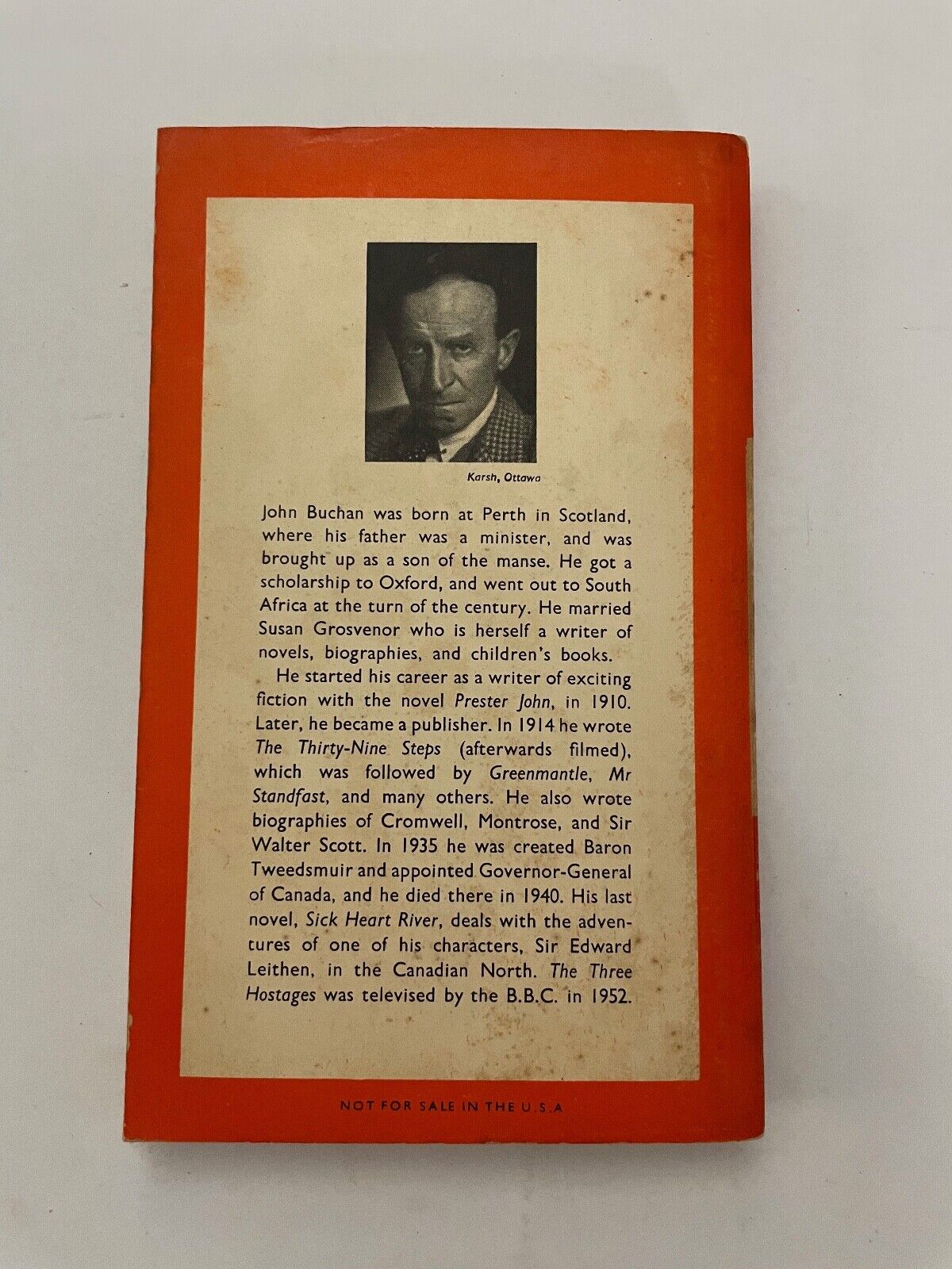 The Three Hostages By John Buchan (Paperback, 1953) 1st edition 9780140106404